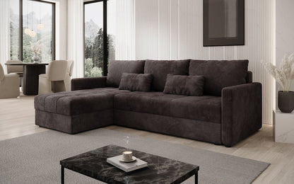 Luxusbetten24 Designer Sofa Roma Cord Schlaf‑Klappfunktion