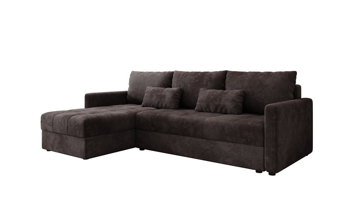 Luxusbetten24 Designer Sofa Roma Cord Schlaf‑Klappfunktion