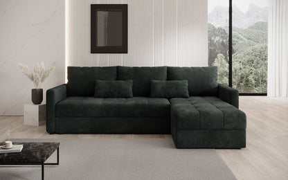 Luxusbetten24 Designer Sofa Roma Cord Schlaf‑Klappfunktion