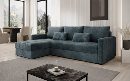Luxusbetten24 Designer Sofa Roma Cord Schlaf‑Klappfunktion