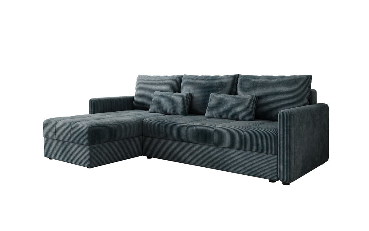 Luxusbetten24 Designer Sofa Roma Cord Schlaf‑Klappfunktion