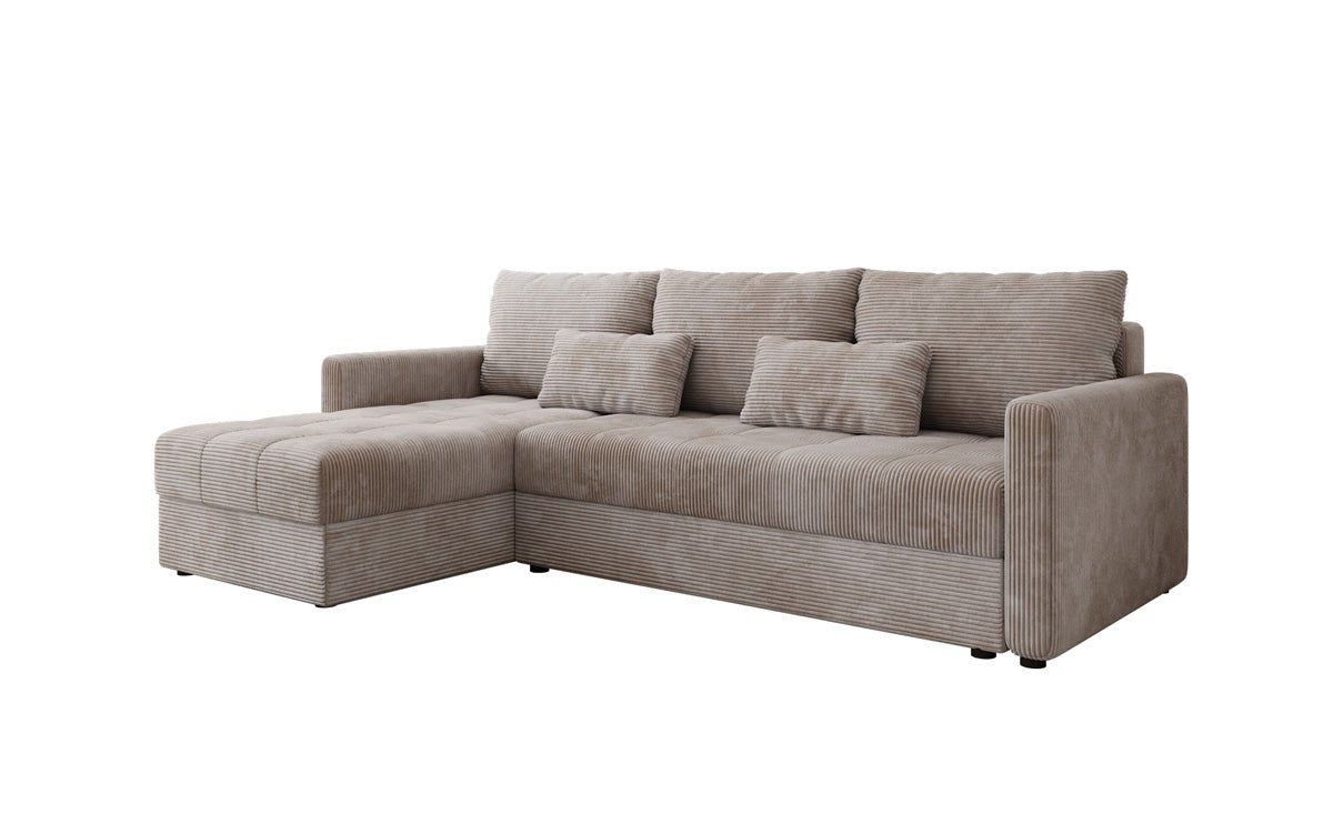 Luxusbetten24 Designer Sofa Roma Cord Schlaf‑Klappfunktion
