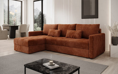 Luxusbetten24 Designer Sofa Roma Cord Schlaf‑Klappfunktion