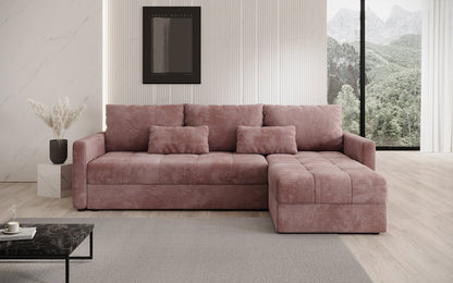 Luxusbetten24 Designer Sofa Roma Cord Schlaf‑Klappfunktion