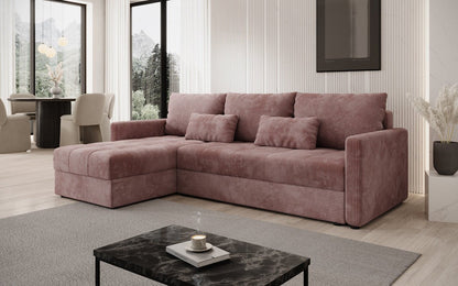 Luxusbetten24 Designer Sofa Roma Cord Schlaf‑Klappfunktion