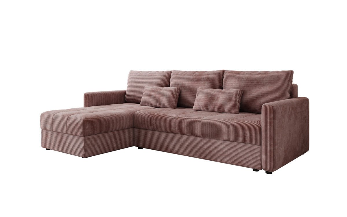 Luxusbetten24 Designer Sofa Roma Cord Schlaf‑Klappfunktion