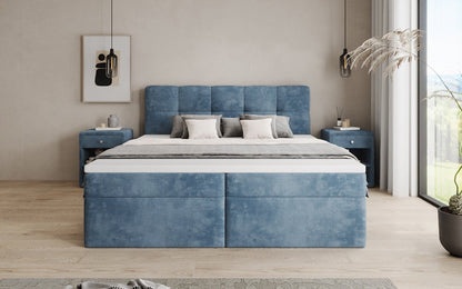 Boxspringbett Cozy II in Cord mit Stauraum