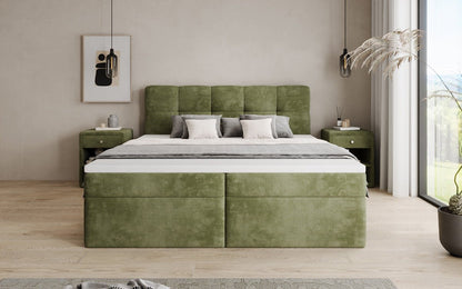 Boxspringbett Cozy II in Cord mit Stauraum