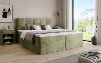 Boxspringbett Cozy II in Cord mit Stauraum