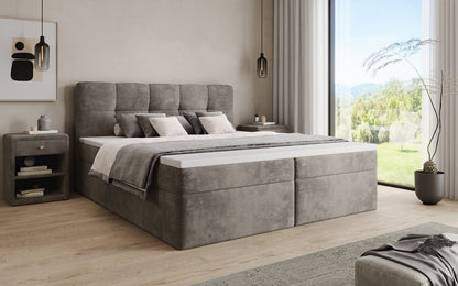 Boxspringbett Cozy II in Cord mit Stauraum