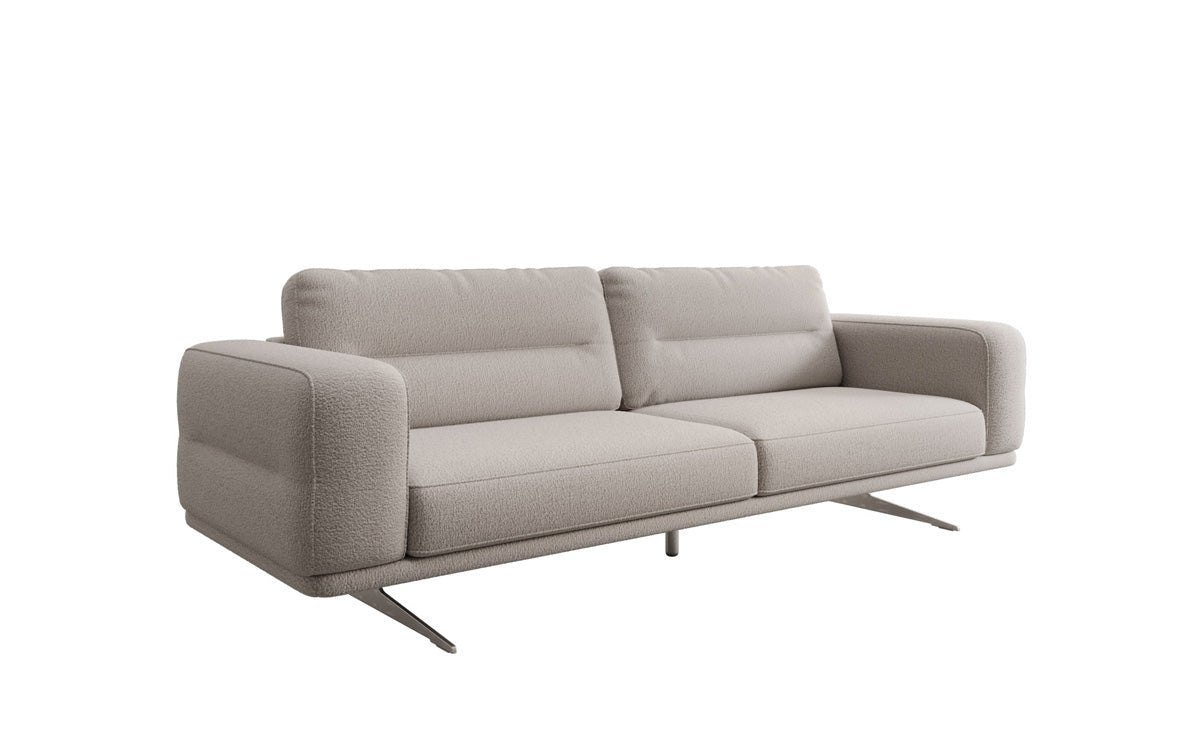 Luxusbetten24 Designer Sofa Torino 3‑Sitzer Bouclé Modern Wohnzimmer