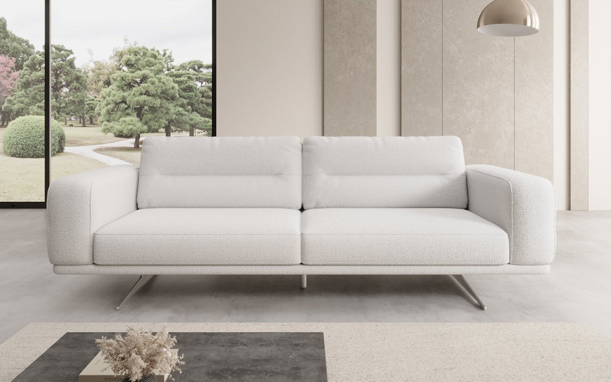 Luxusbetten24 Designer Sofa Torino 3‑Sitzer Bouclé Modern Wohnzimmer
