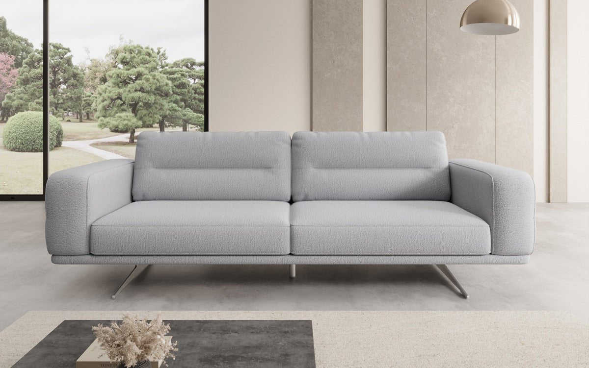 Luxusbetten24 Designer Sofa Torino 3‑Sitzer Bouclé Modern Wohnzimmer