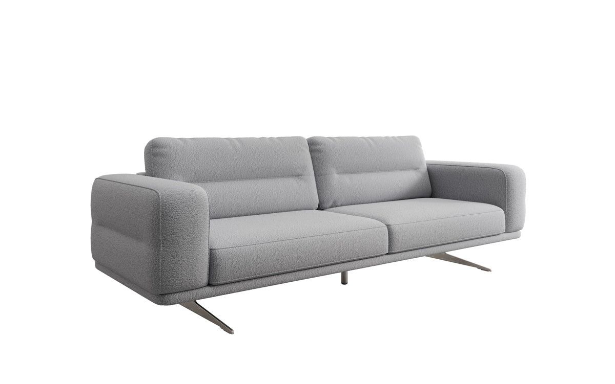 Luxusbetten24 Designer Sofa Torino 3‑Sitzer Bouclé Modern Wohnzimmer