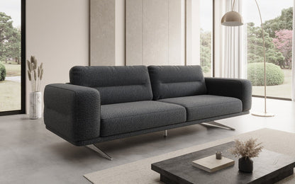 Luxusbetten24 Designer Sofa Torino 3‑Sitzer Bouclé Modern Wohnzimmer