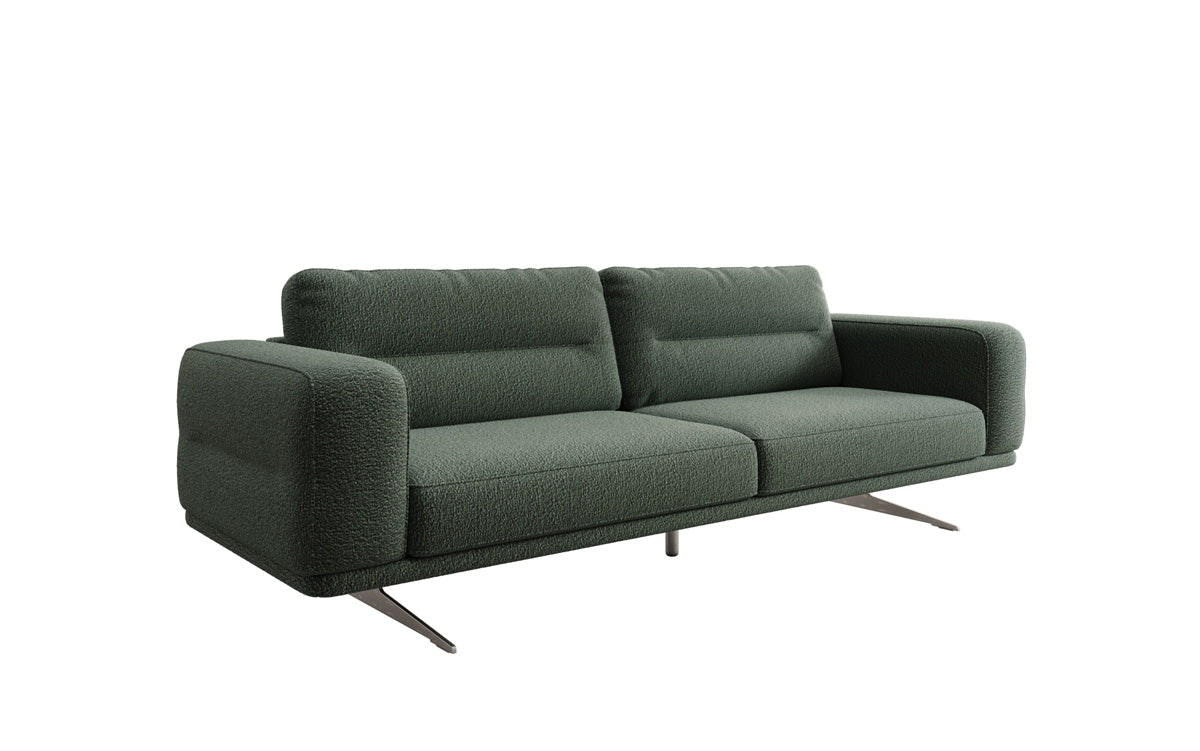 Luxusbetten24 Designer Sofa Torino 3‑Sitzer Bouclé Modern Wohnzimmer