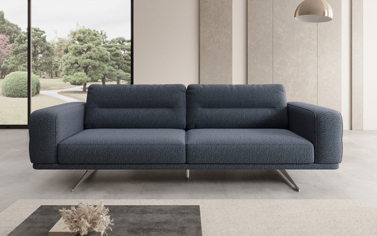 Luxusbetten24 Designer Sofa Torino 3‑Sitzer Bouclé Modern Wohnzimmer