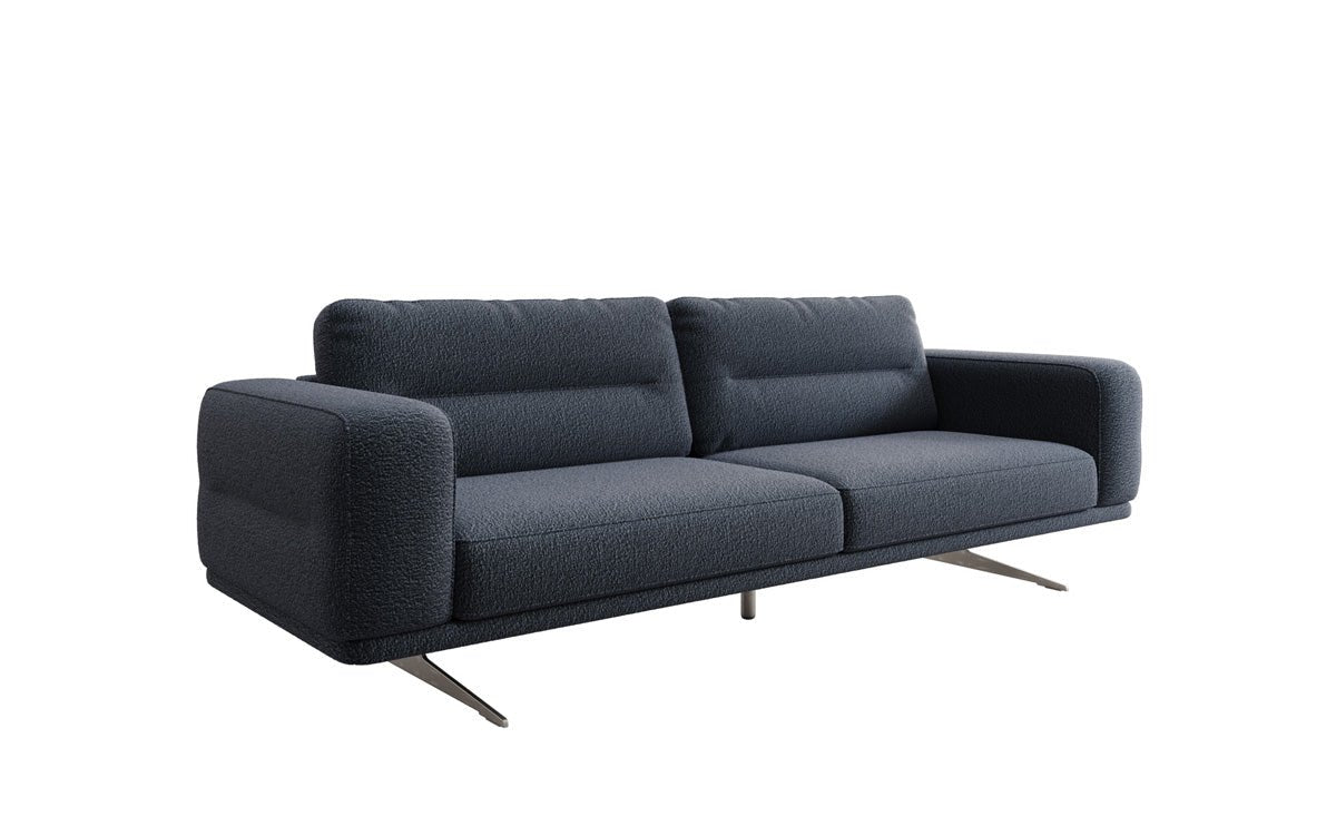 Luxusbetten24 Designer Sofa Torino 3‑Sitzer Bouclé Modern Wohnzimmer