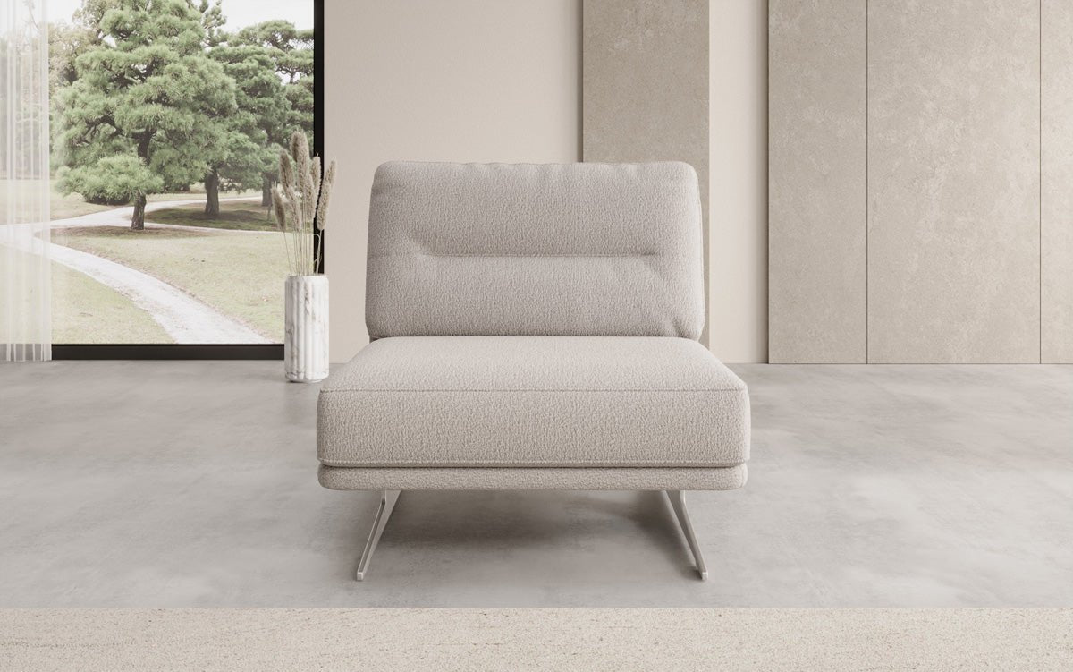 Luxusbetten24 Torino Design Sofa‑Sessel Ohne Armlehnen Bouclé für Ihr Wohnzimmer
