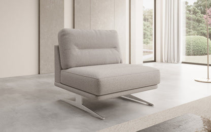 Luxusbetten24 Torino Design Sofa‑Sessel Ohne Armlehnen Bouclé für Ihr Wohnzimmer