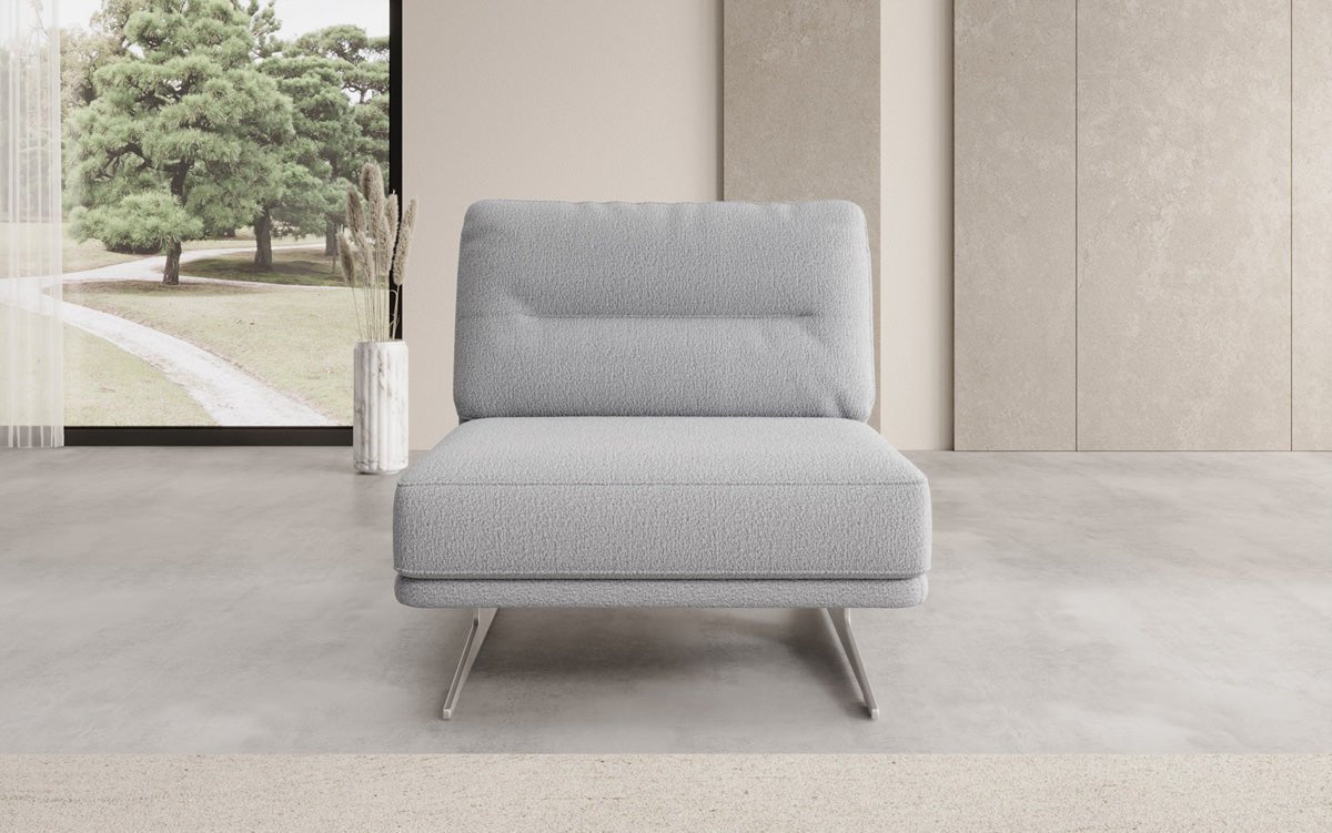 Luxusbetten24 Torino Design Sofa‑Sessel Ohne Armlehnen Bouclé für Ihr Wohnzimmer