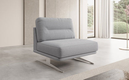 Luxusbetten24 Torino Design Sofa‑Sessel Ohne Armlehnen Bouclé für Ihr Wohnzimmer