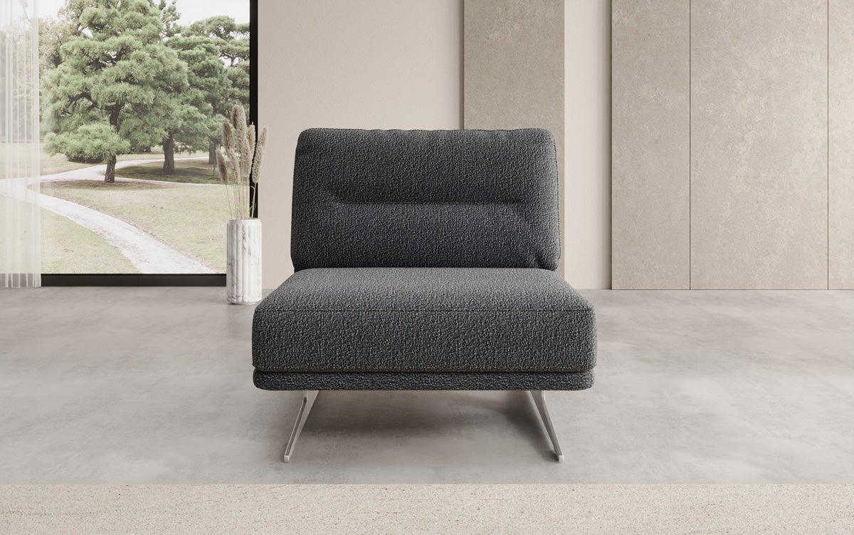 Luxusbetten24 Torino Design Sofa‑Sessel Ohne Armlehnen Bouclé für Ihr Wohnzimmer