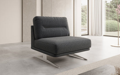 Luxusbetten24 Torino Design Sofa‑Sessel Ohne Armlehnen Bouclé für Ihr Wohnzimmer