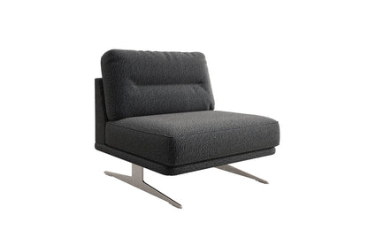 Luxusbetten24 Torino Design Sofa‑Sessel Ohne Armlehnen Bouclé für Ihr Wohnzimmer