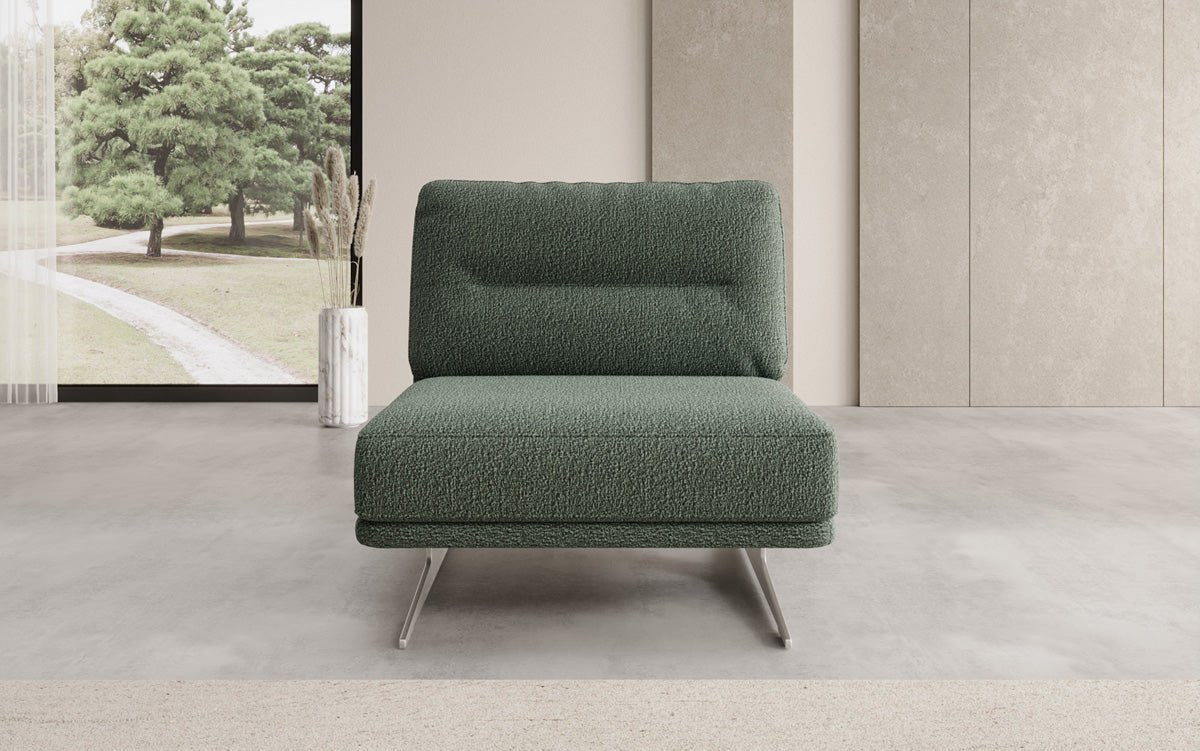 Luxusbetten24 Torino Design Sofa‑Sessel Ohne Armlehnen Bouclé für Ihr Wohnzimmer