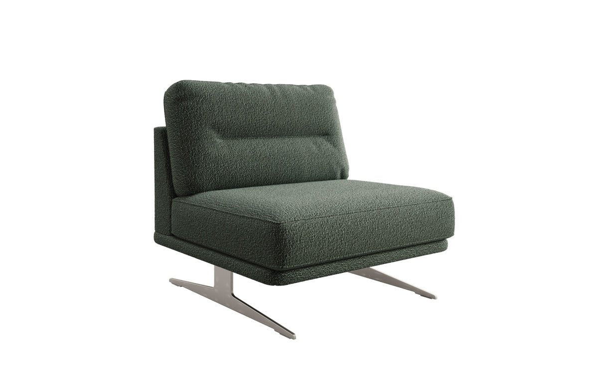 Luxusbetten24 Torino Design Sofa‑Sessel Ohne Armlehnen Bouclé für Ihr Wohnzimmer