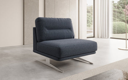 Luxusbetten24 Torino Design Sofa‑Sessel Ohne Armlehnen Bouclé für Ihr Wohnzimmer