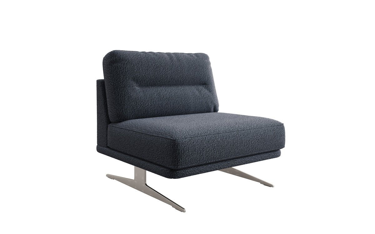 Luxusbetten24 Torino Design Sofa‑Sessel Ohne Armlehnen Bouclé für Ihr Wohnzimmer
