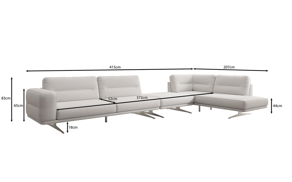 Baidani Torino L Maxi Bouclé Sofa
