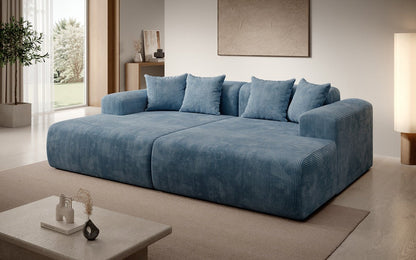 Luxusbetten24 Designer Shelly Lounge‑Sofa Cord Modernes Wohnzimmer Design