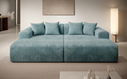 Luxusbetten24 Designer Shelly Lounge‑Sofa Cord Modernes Wohnzimmer Design
