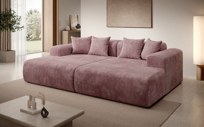 Luxusbetten24 Designer Shelly Lounge‑Sofa Cord Modernes Wohnzimmer Design