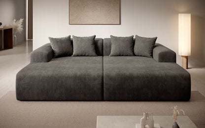 Luxusbetten24 Designer Shelly Lounge‑Sofa Cord Modernes Wohnzimmer Design