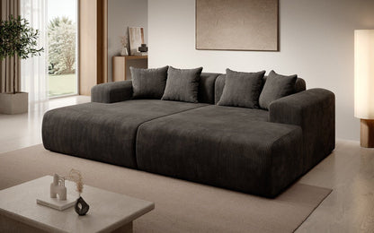 Luxusbetten24 Designer Shelly Lounge‑Sofa Cord Modernes Wohnzimmer Design