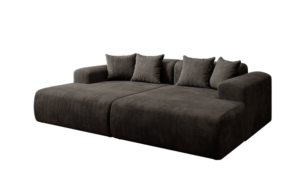 Luxusbetten24 Designer Shelly Lounge‑Sofa Cord Modernes Wohnzimmer Design
