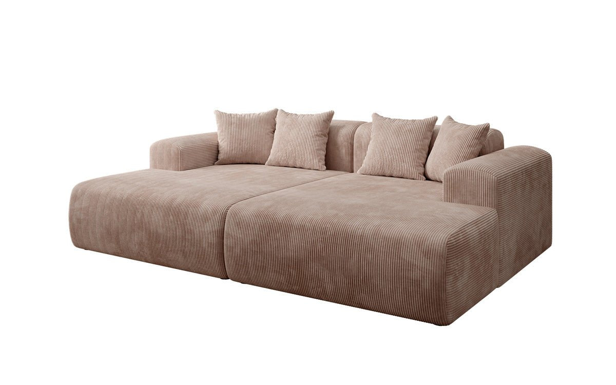 Luxusbetten24 Designer Shelly Lounge‑Sofa Cord Modernes Wohnzimmer Design