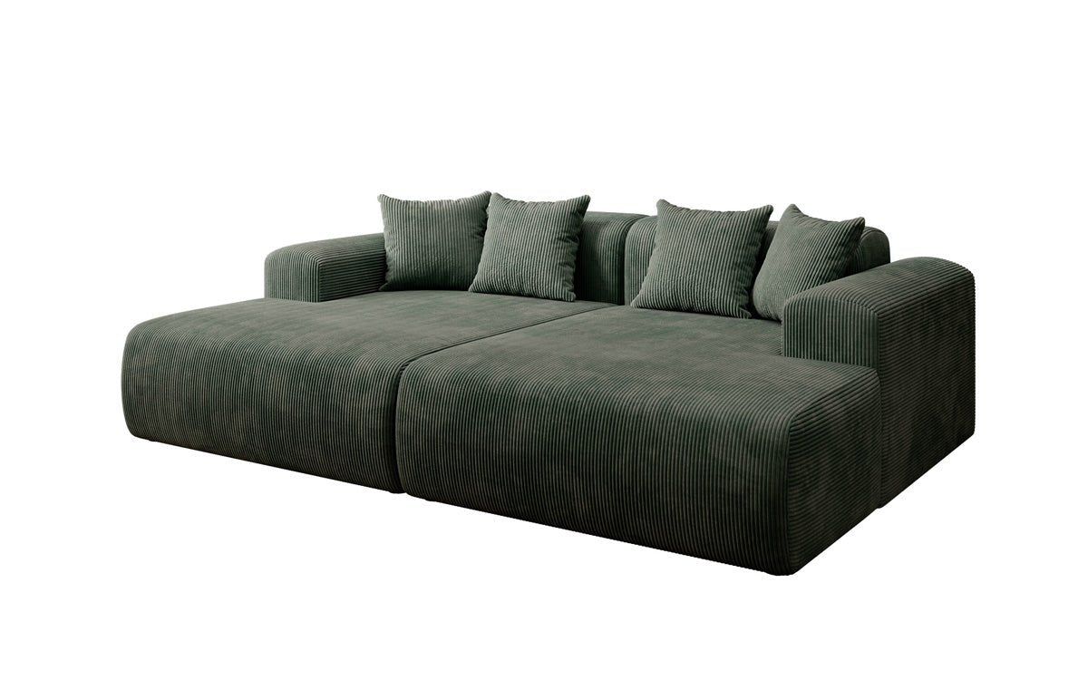 Luxusbetten24 Designer Shelly Lounge‑Sofa Cord Modernes Wohnzimmer Design