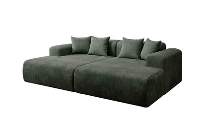 Luxusbetten24 Designer Shelly Lounge‑Sofa Cord Modernes Wohnzimmer Design