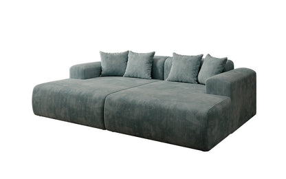 Luxusbetten24 Designer Shelly Lounge‑Sofa Cord Modernes Wohnzimmer Design