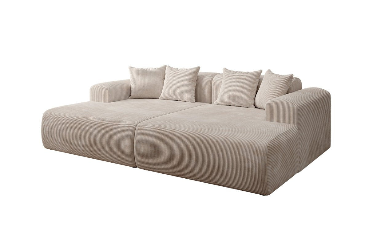 Luxusbetten24 Designer Shelly Lounge‑Sofa Cord Modernes Wohnzimmer Design