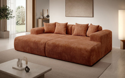 Luxusbetten24 Designer Shelly Lounge‑Sofa Cord Modernes Wohnzimmer Design