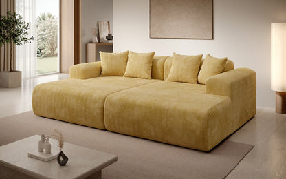 Luxusbetten24 Designer Shelly Lounge‑Sofa Cord Modernes Wohnzimmer Design