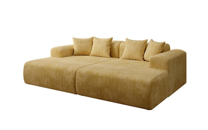 Luxusbetten24 Designer Shelly Lounge‑Sofa Cord Modernes Wohnzimmer Design