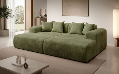 Luxusbetten24 Designer Shelly Lounge‑Sofa Cord Modernes Wohnzimmer Design