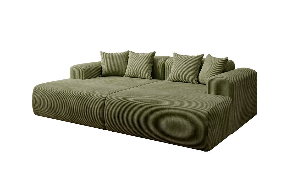 Luxusbetten24 Designer Shelly Lounge‑Sofa Cord Modernes Wohnzimmer Design